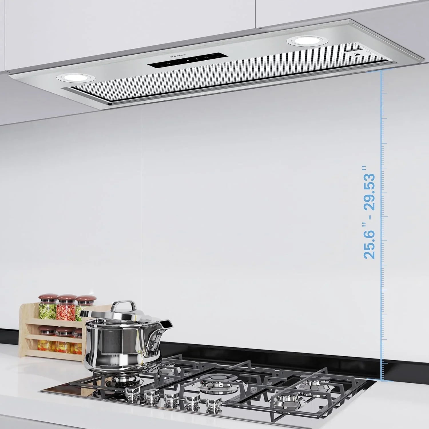 Filtre de cuisine réutilisable en acier inoxydable durable Comfee 30 po pour conduit/sans conduit sous armoire