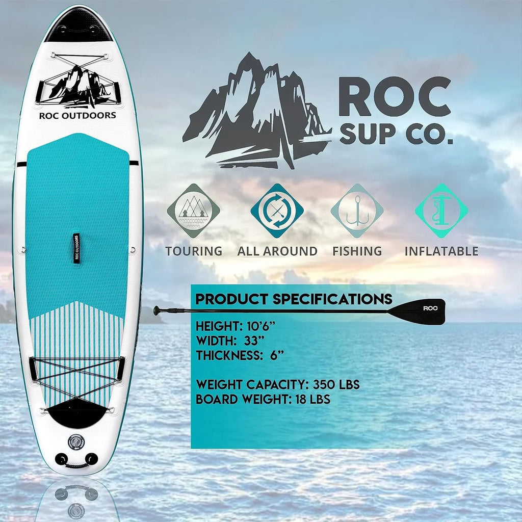 Planche de stand-up paddle gonflable ROC, accessoires de planche SUP paddle de haute qualité
