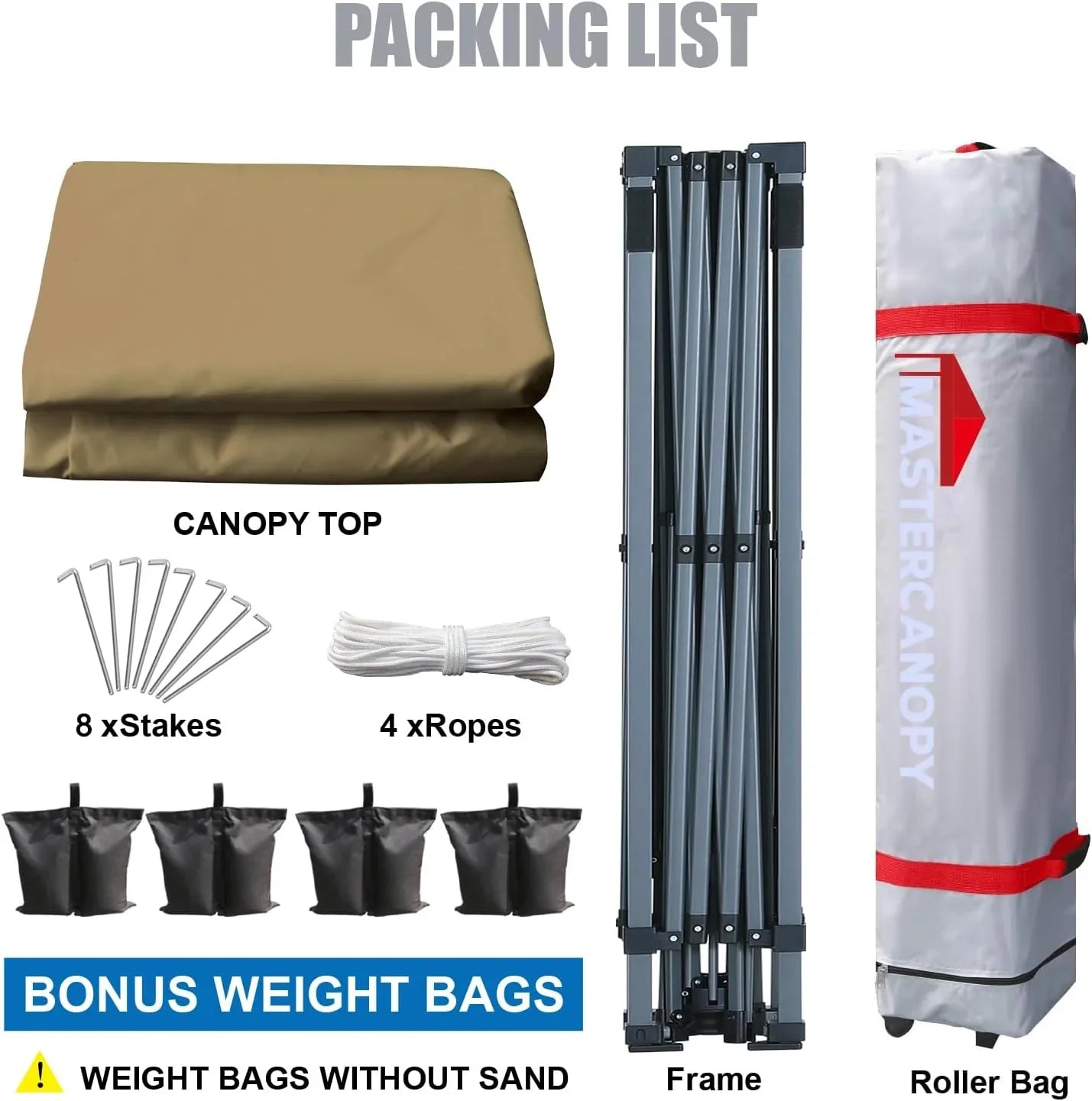 Tente pop-up robuste avec sac à roulettes (10 x 10, noir)