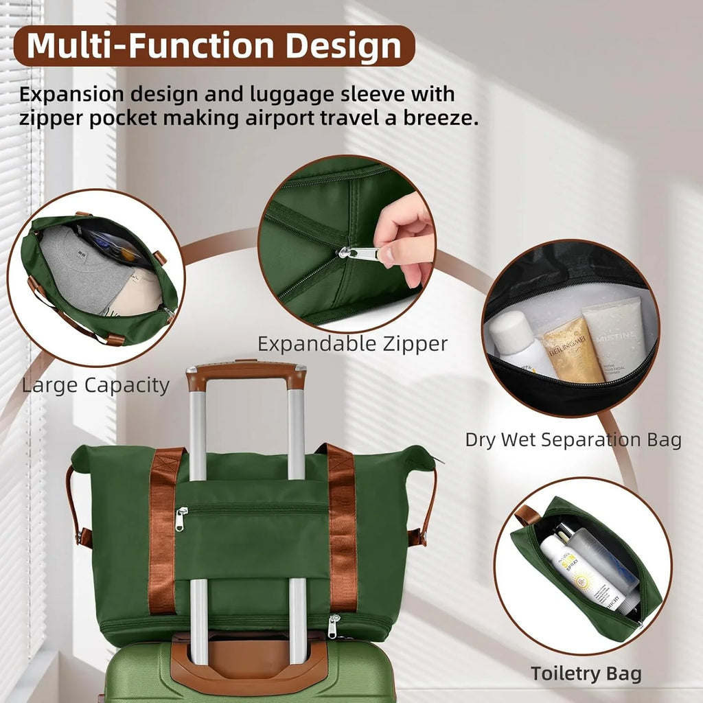 Ensemble de bagages 6 pièces, ensemble de valises rigides extensibles avec roulettes pivotantes, ensemble de bagages à roulettes légers