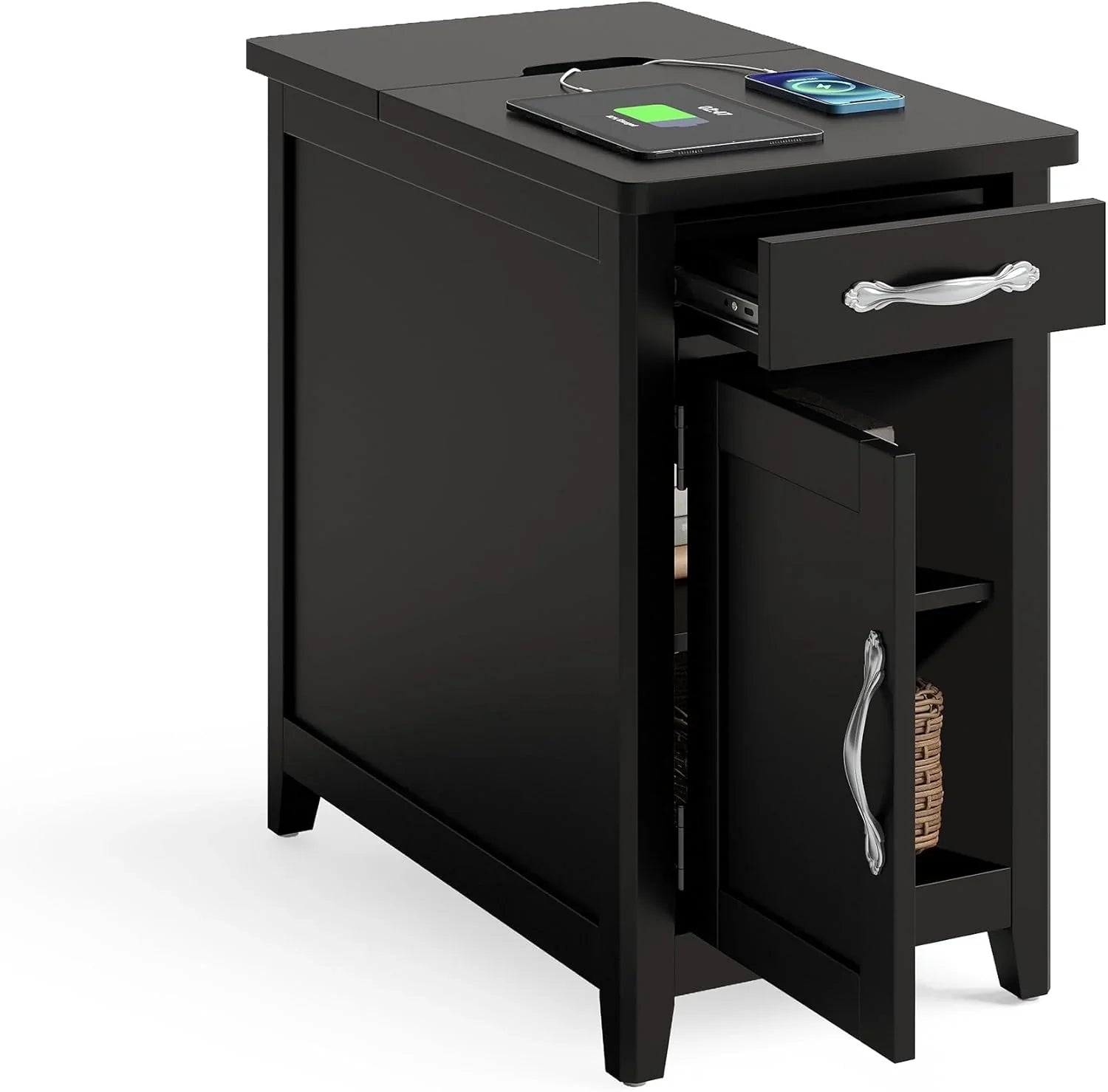 Table d'appoint de ferme Table d'appoint étroite Petite table de chevet