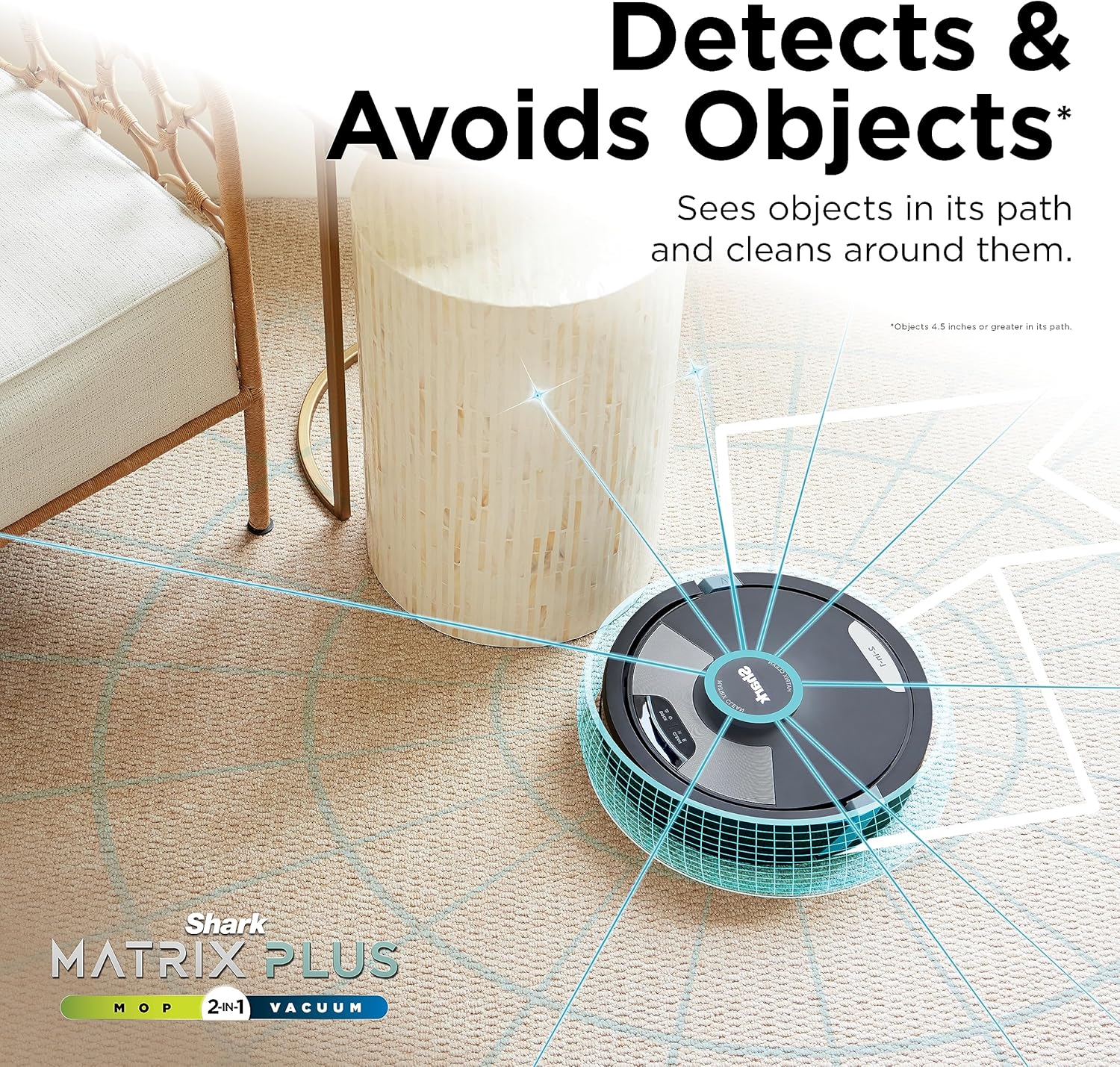 Aspirateur robot IA avec base à vidage automatique XL HEPA, sans sac, autonomie de 60 jours, navigation LiDAR