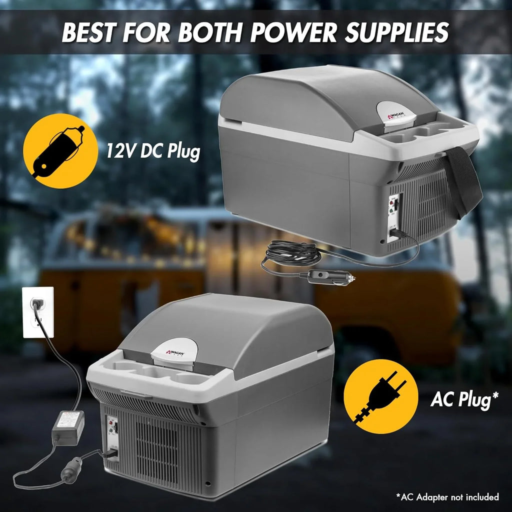 Glacière/chauffage thermoélectrique personnel, capacité de 14 litres, glacière électrique portable pour voiture avec 12/24 V CC, réfrigérateur compact 12 V