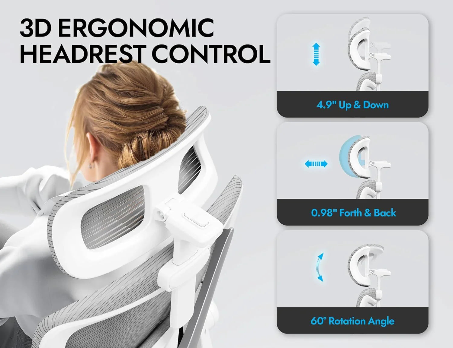 Bureau et chaise d'ordinateur de bureau, chaise de jeu, avec support lombaire et appui-tête