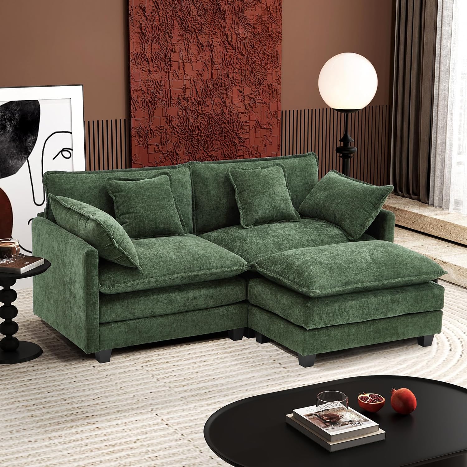 Canapé modulaire moderne en forme de U de 146 pouces d'ihanherry