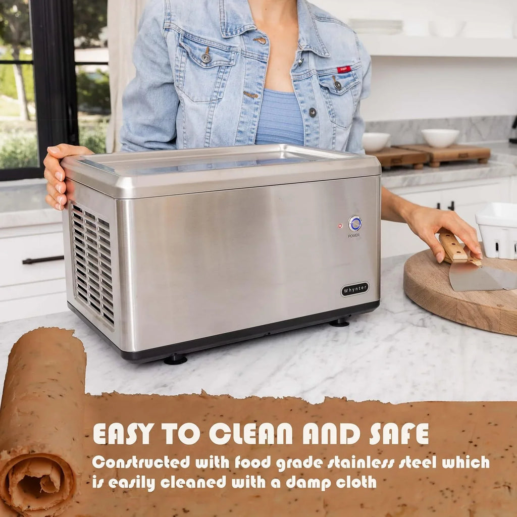 Sorbetière Whynter ICR-300SS 0,5 pinte en acier inoxydable avec compresseur