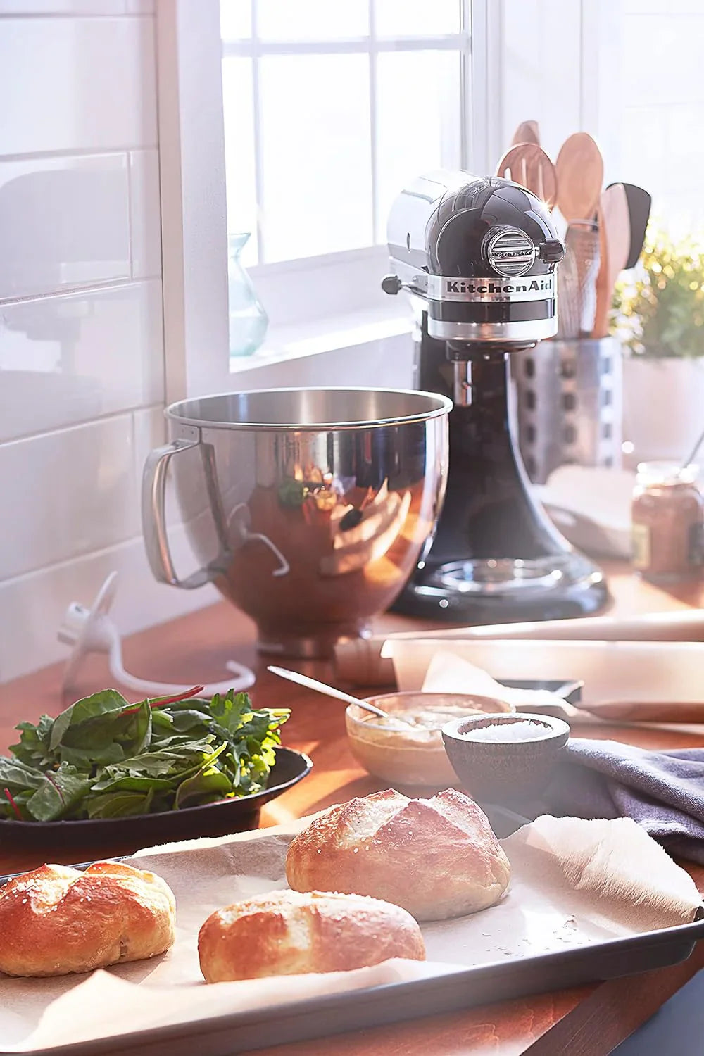 Batteur sur socle à tête inclinable KitchenAid Artisan Series de 5 pintes