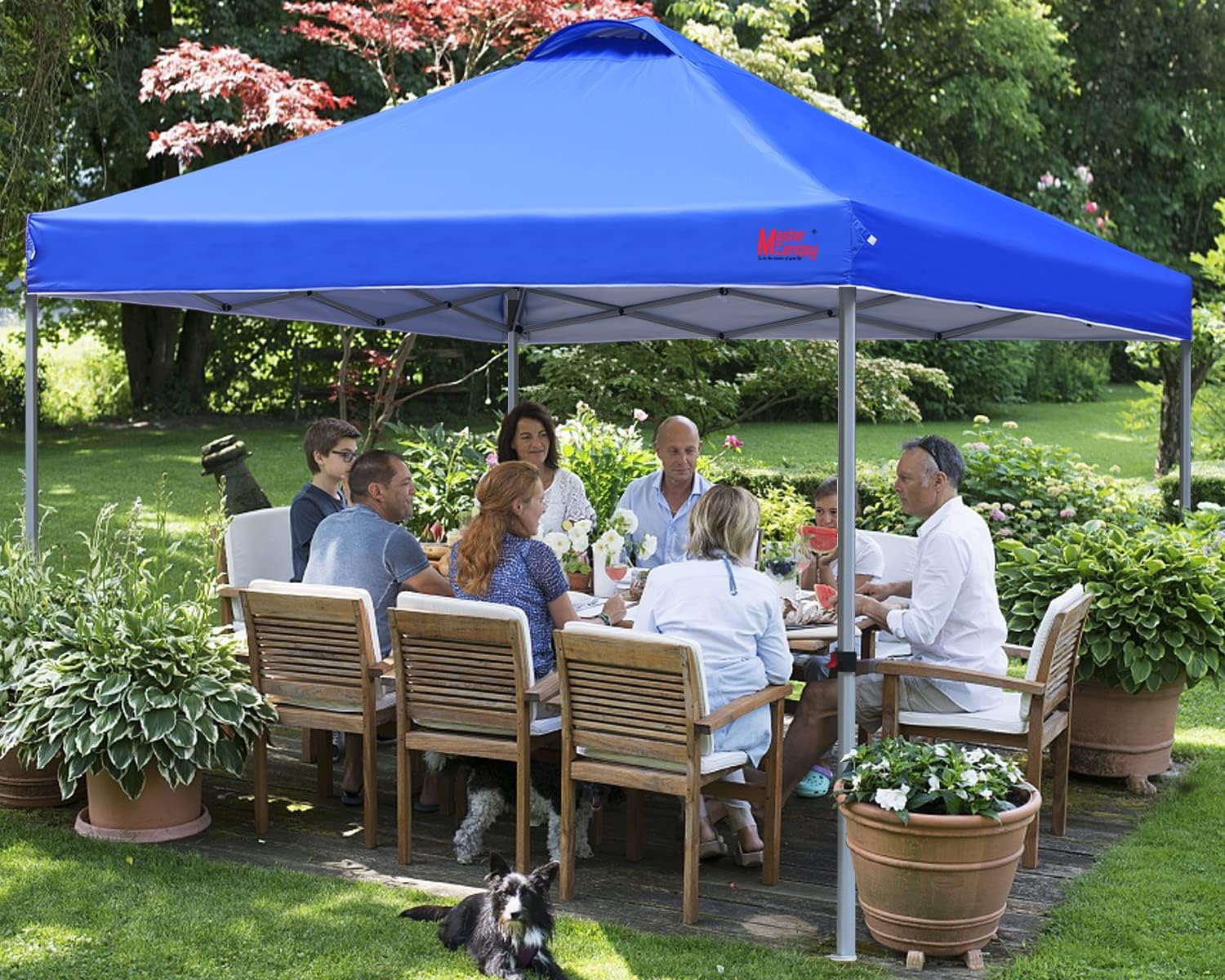 Tente pop-up robuste avec sac à roulettes (10 x 10, noir)