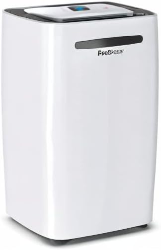 Déshumidificateur à compresseur 20 litres par jour 4 modes Séchoir Vidange continue Minuterie 24 heures Grand réservoir d'eau de 5,5 litres Résistant à l'humidité Résistant à la moisissure