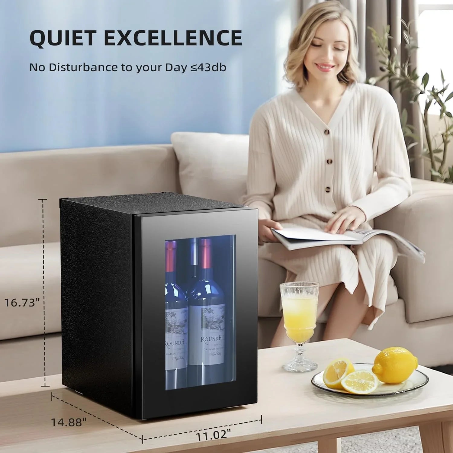 Refroidisseur à vin Antarctic Star 26 bouteilles 130 canettes Réfrigérateur à boissons Mini refroidisseur à vin