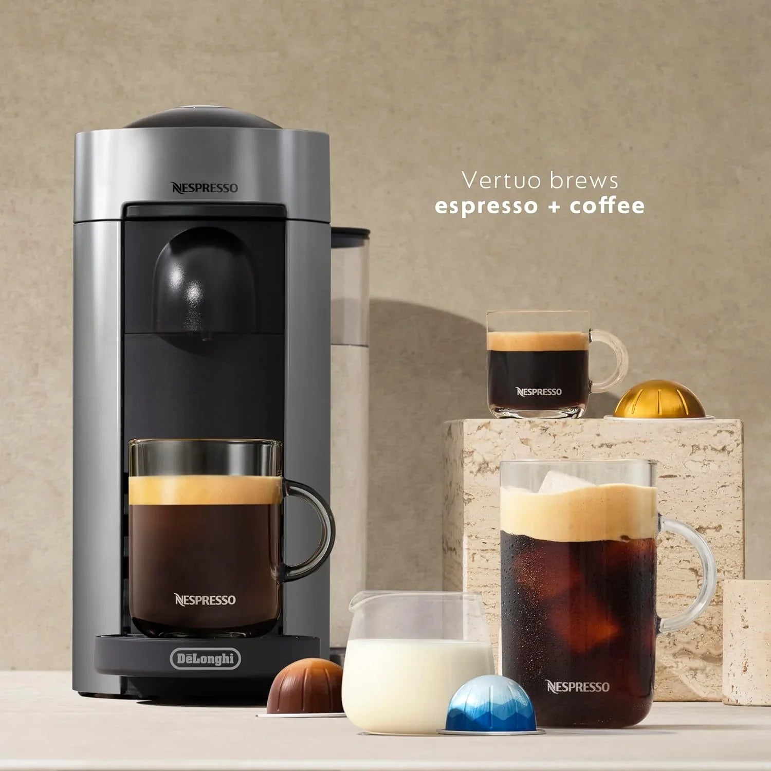 Machine à café et expresso Nespresso Vertuo Plus de De'Longhi