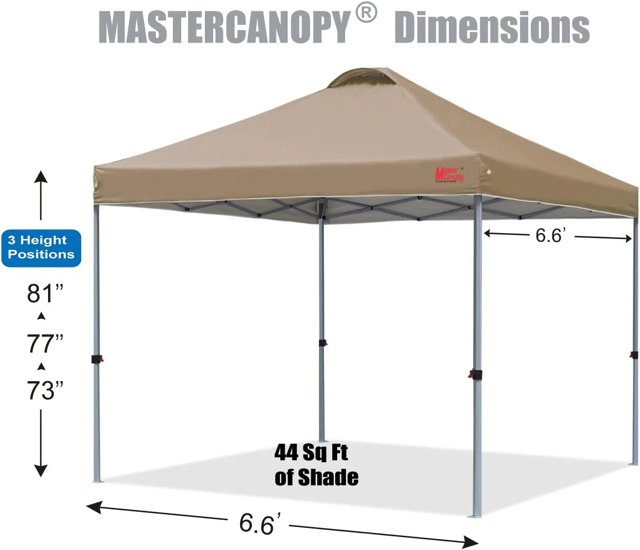 Tente pop-up robuste avec sac à roulettes (10 x 10, noir)