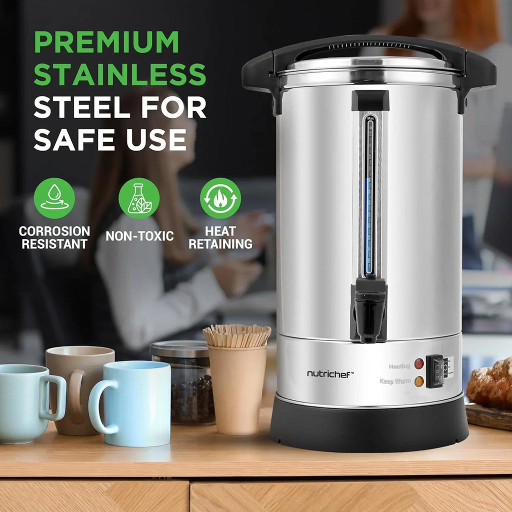 Chauffe-eau et distributeur d'eau chaude NutriChef, distributeur de boissons électrique 8 L