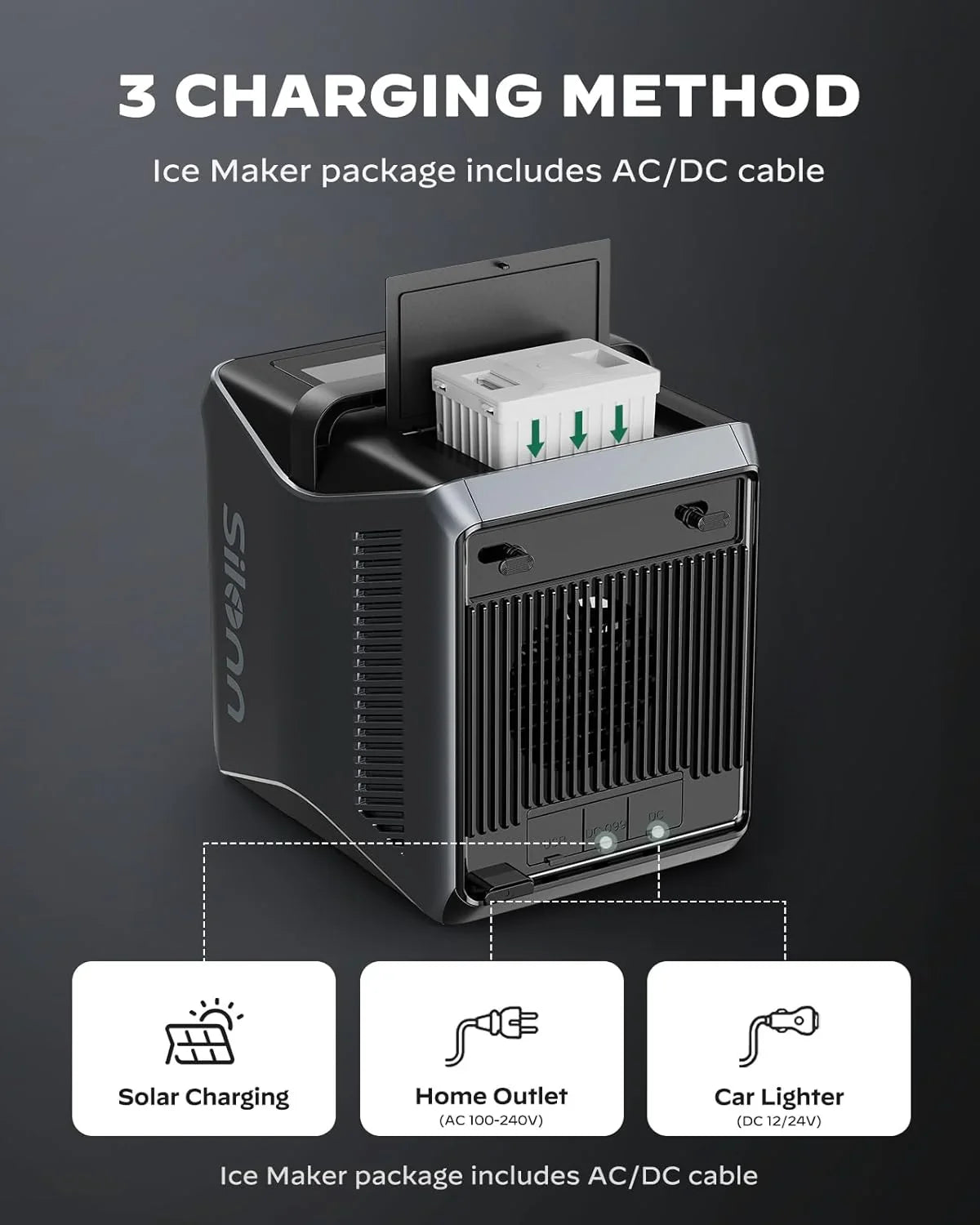 Machine à glace à mâcher Silonn avec fonction autonettoyante