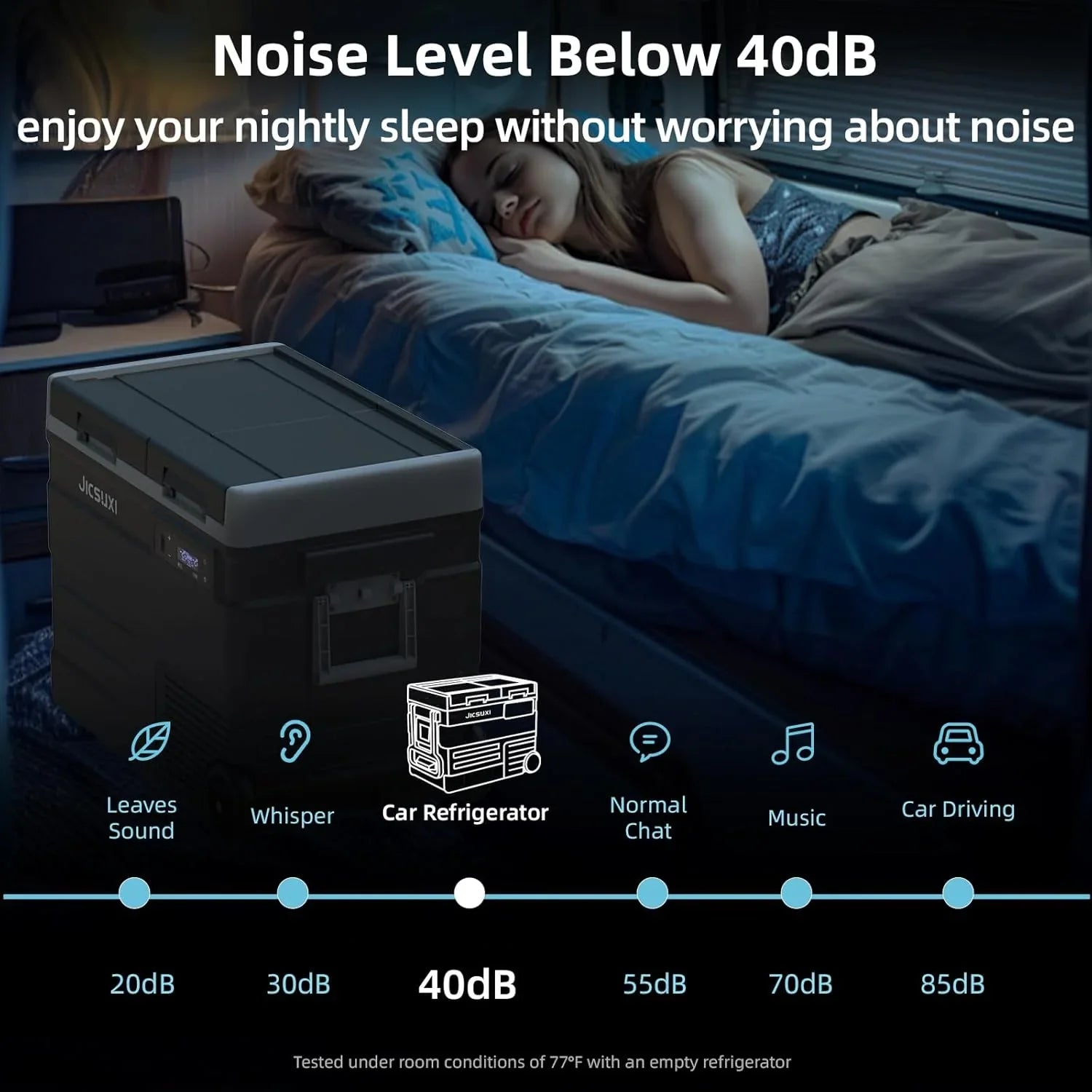 Réfrigérateur de voiture 12 V, glacière électrique portable à compresseur de 17 litres