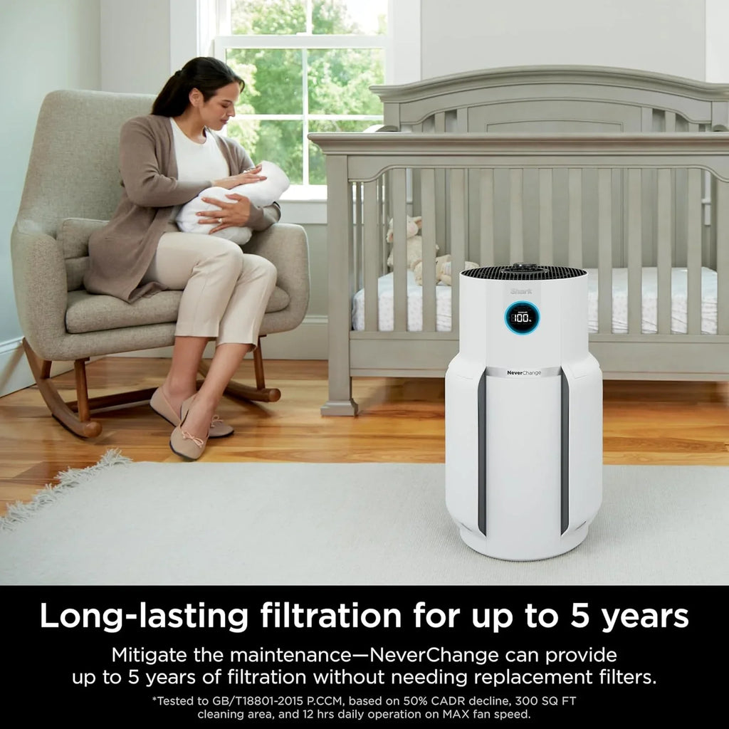 Purificateur d'air Compact Pro avec filtration HEPA longue durée, pour squames d'animaux, poussière, fumée, allergènes, jusqu'à 250 pi².
