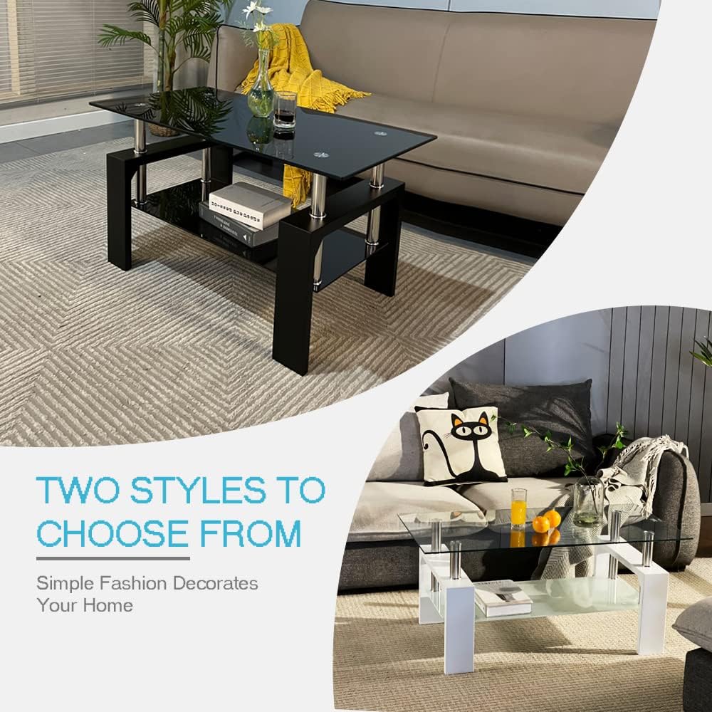 Table basse rectangulaire de salon, table basse d'appoint moderne