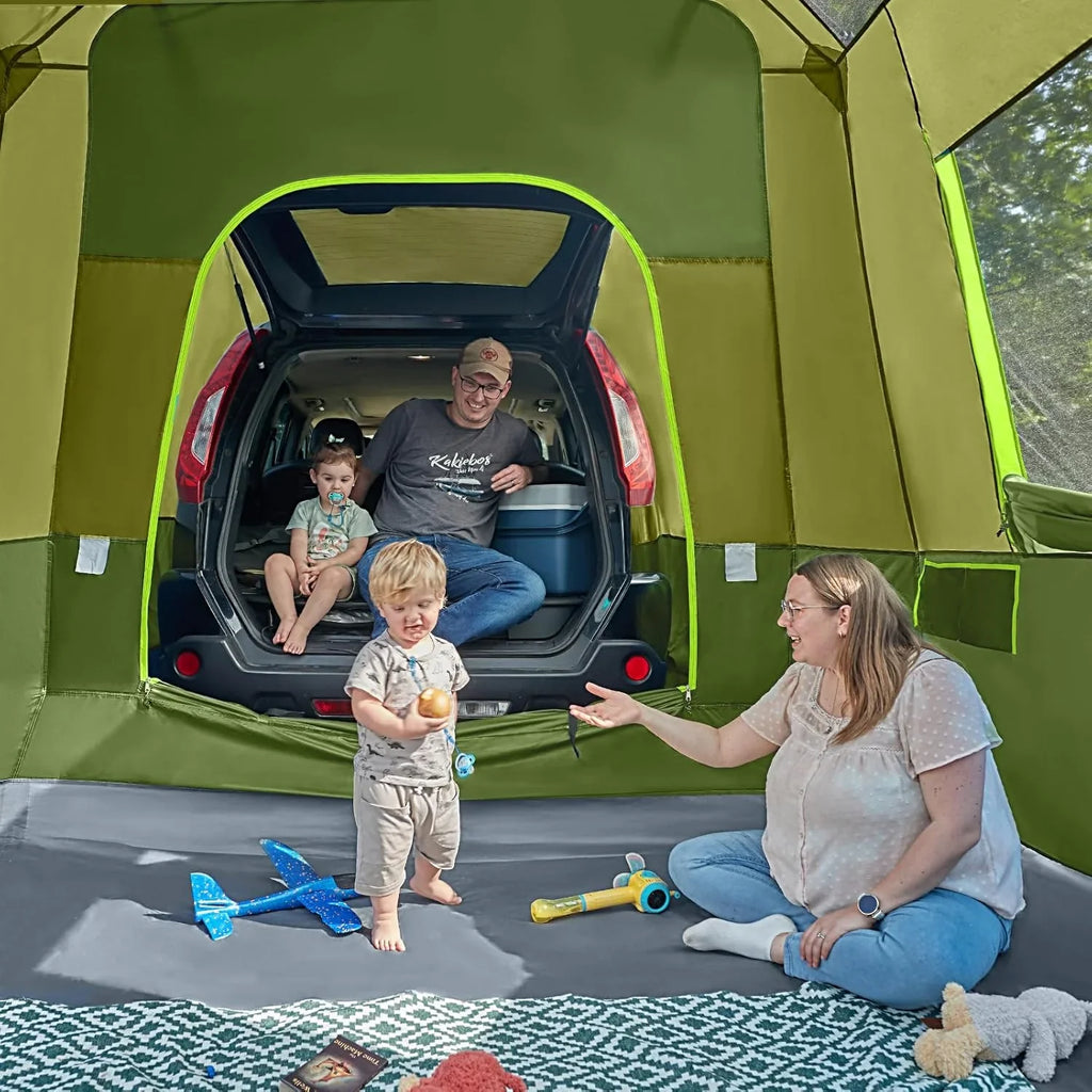 Tente SUV Timber Ridge 5 à 9 personnes avec porche et auvent pour camping familial