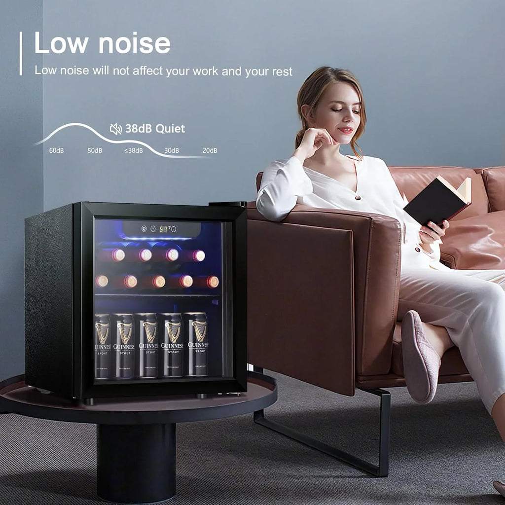 Refroidisseur à vin Antarctic Star 26 bouteilles 130 canettes Réfrigérateur à boissons Mini refroidisseur à vin
