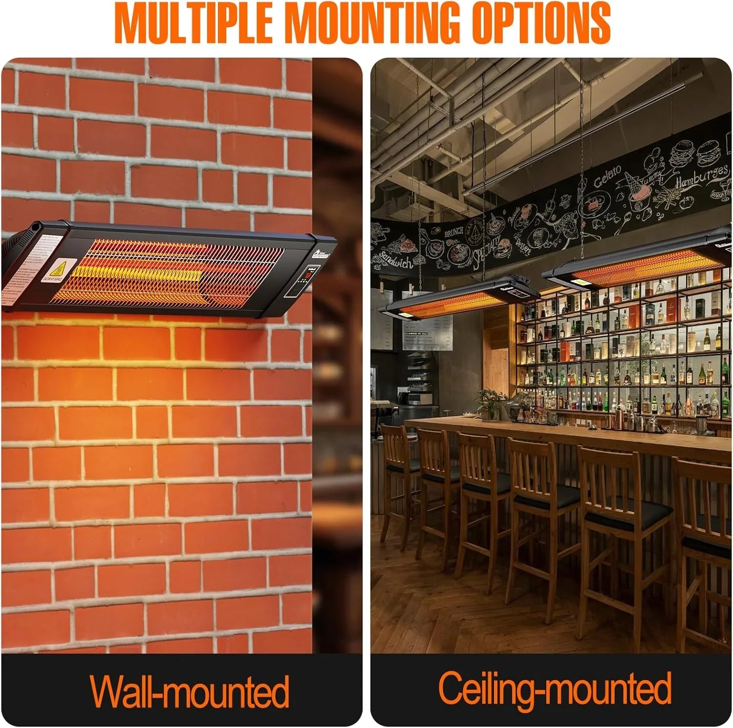 Chauffage de serre intelligent avec contrôle de température intégré et thermostat numérique