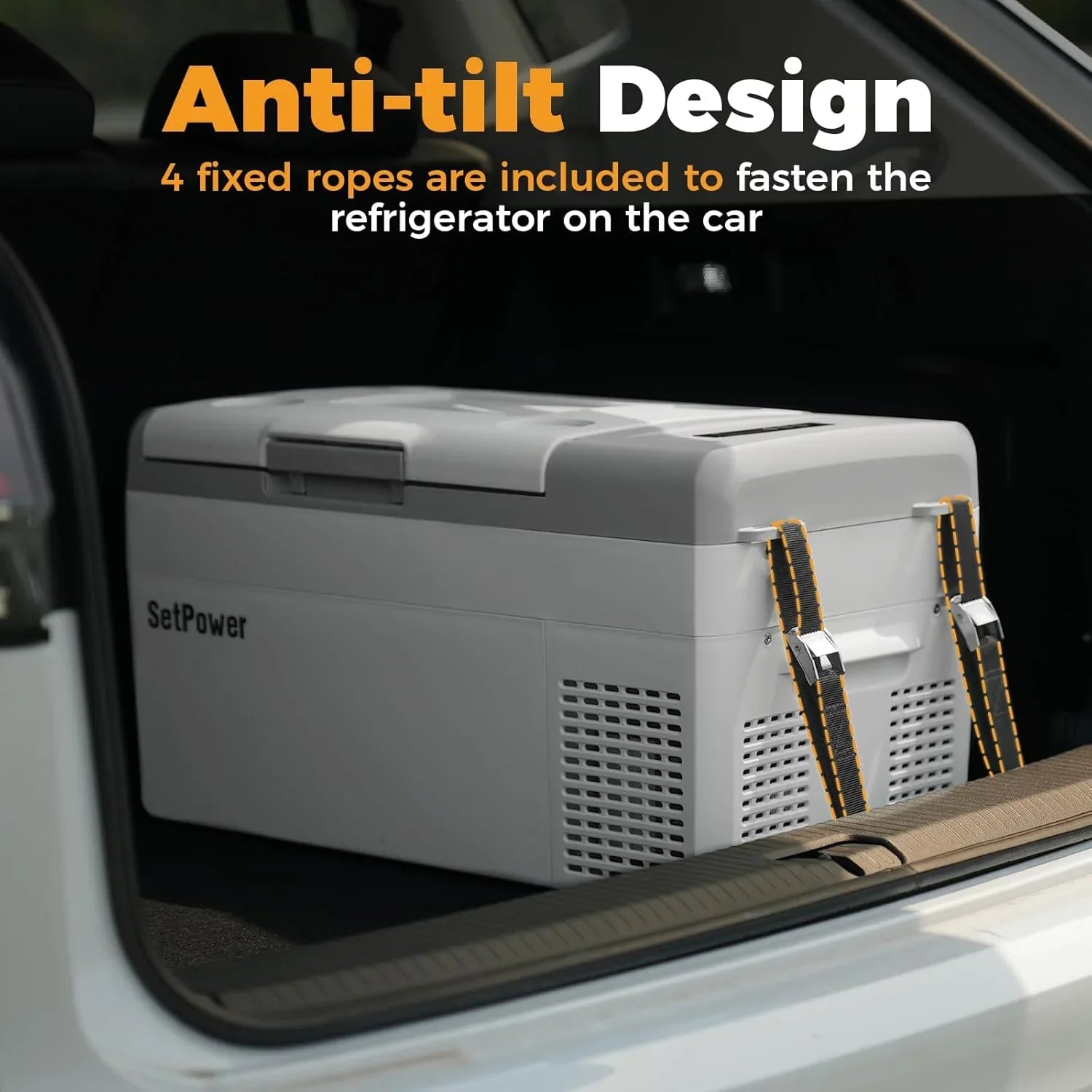 Réfrigérateur portable 12 V 21 litres, autonomie de 50 heures, glacière électrique pour voiture