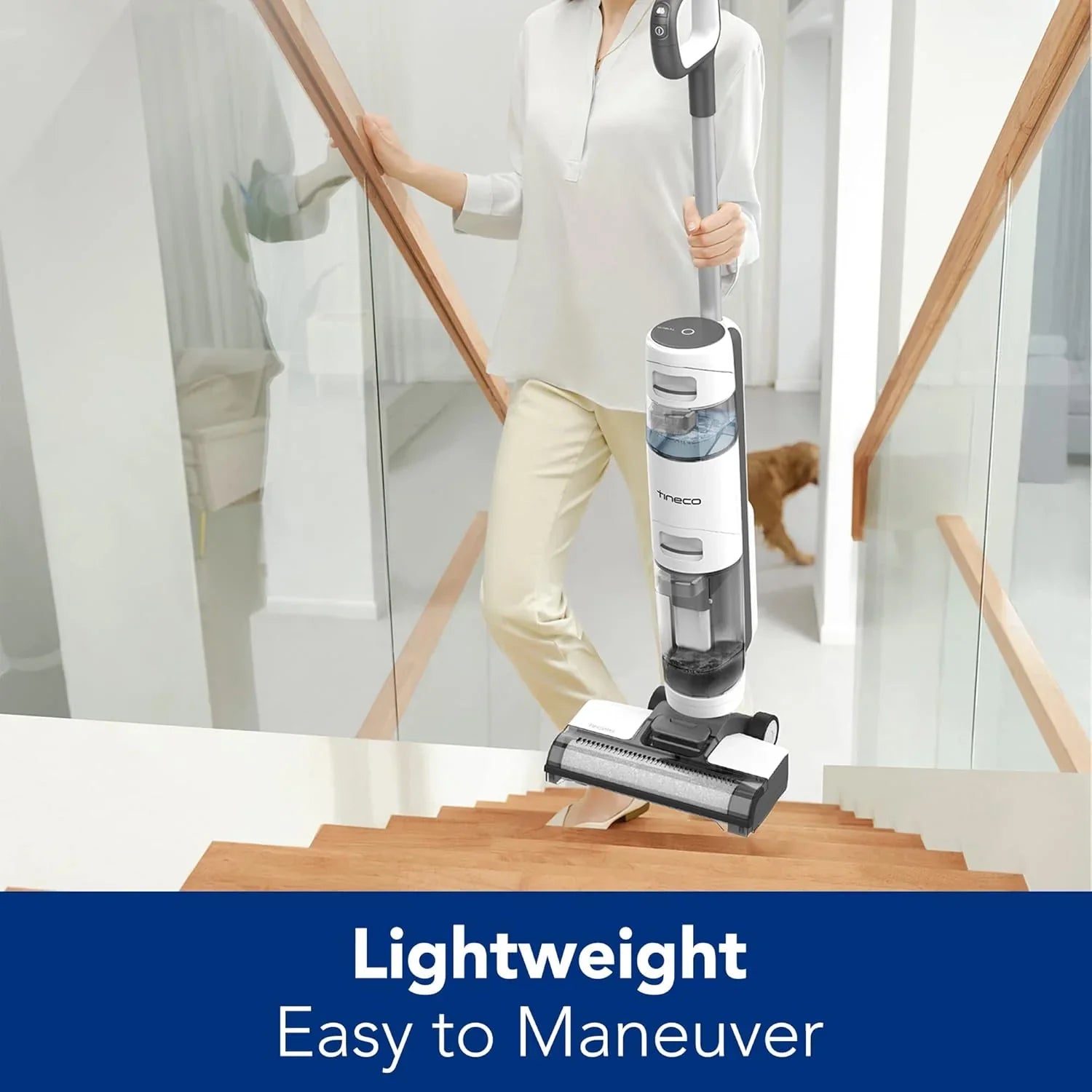 Nettoyeur et serpillière sans fil pour sols secs et humides