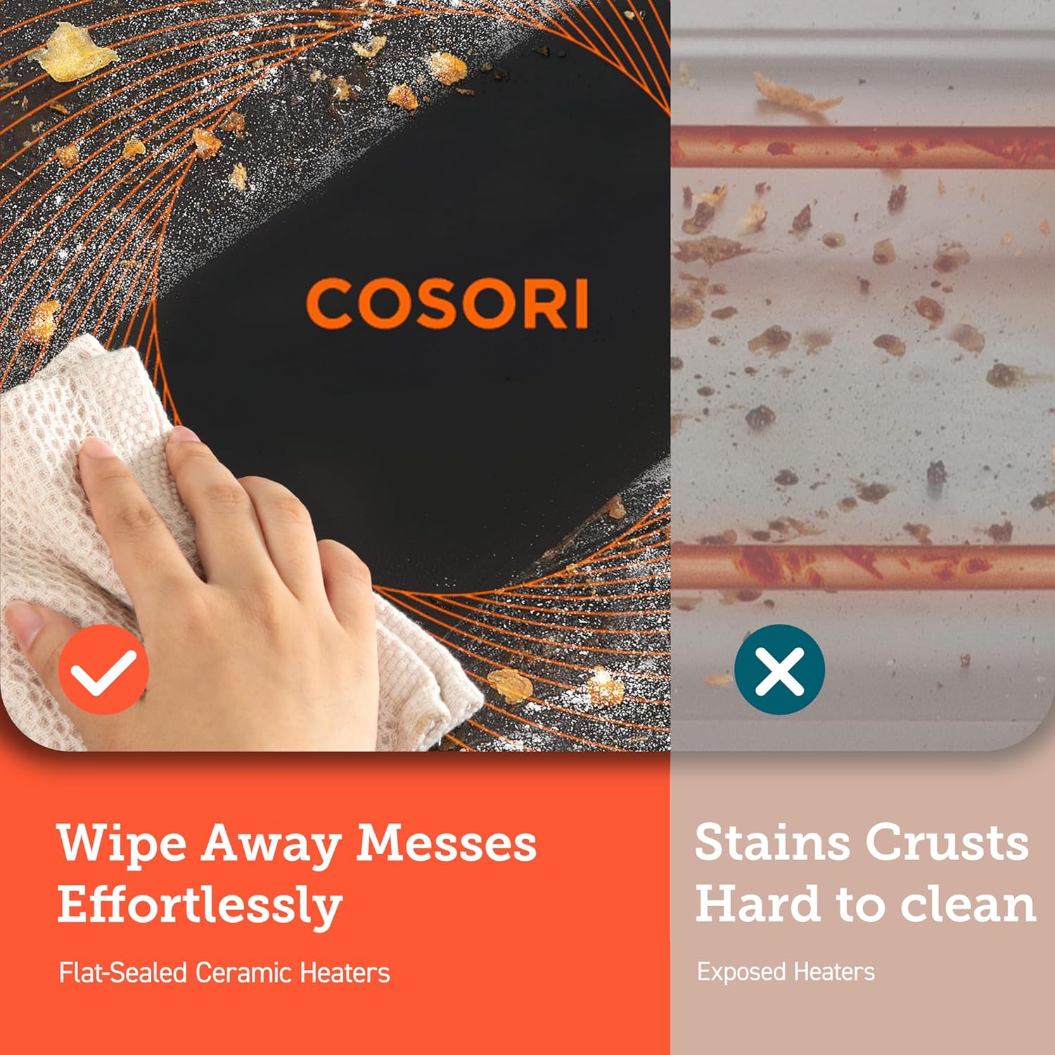 De COSORI 11-in-1 airfryer met een inhoud van 13 liter combineert grillen, roosteren, bakken en opwarmen. Inclusief recepten en 6 accessoires. 