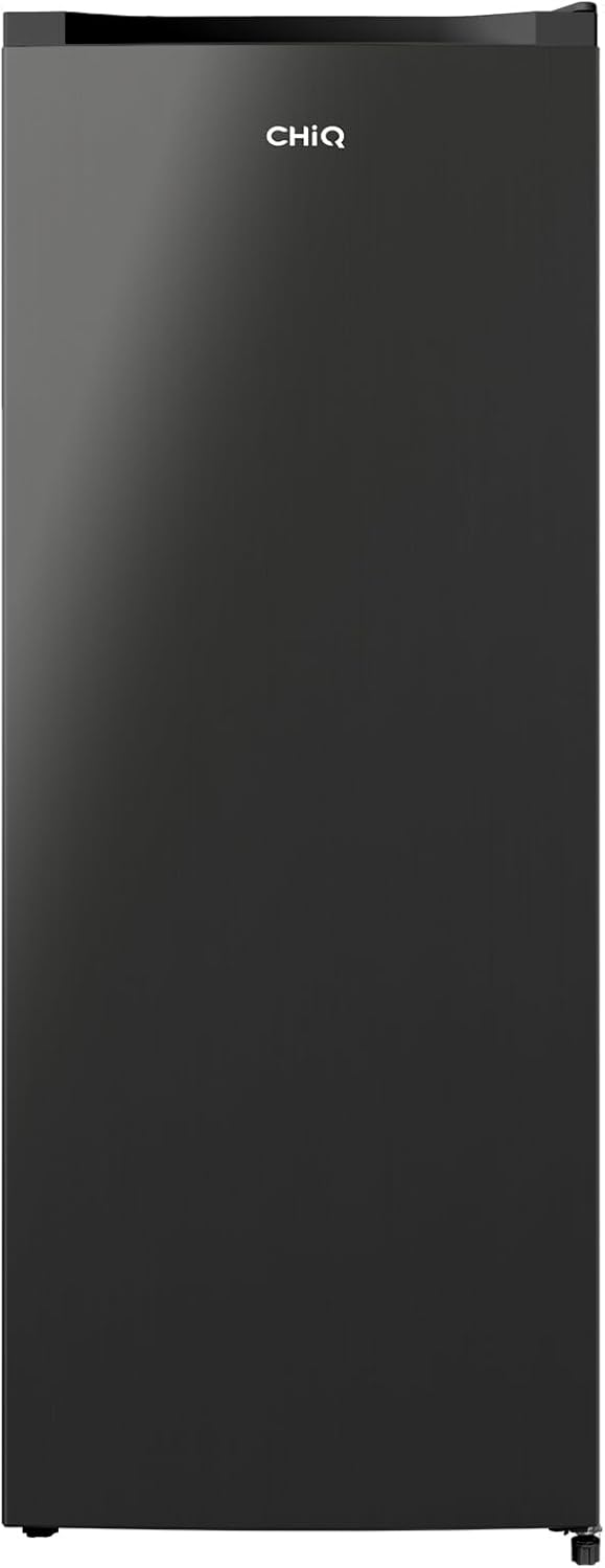 CHiQ Congélateur d'une capacité de 145 L, Congélation rapide, Thermostat réglable Silencieux Porte réversible, Noir, Classe énergétique E