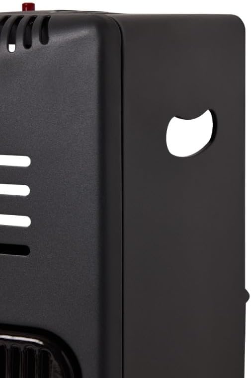 Favex 8630047 Gasbrander 4200 - Gebruiksklaar, inclusief slang en regelaar - Binnenbrander met infraroodkeramiek - 3 verwarmingsvermogens, geschikt voor ruimtes tot 40 m², staal, zwart 