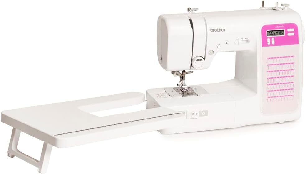 Machine à coudre électronique CS10S, blanc/rouge