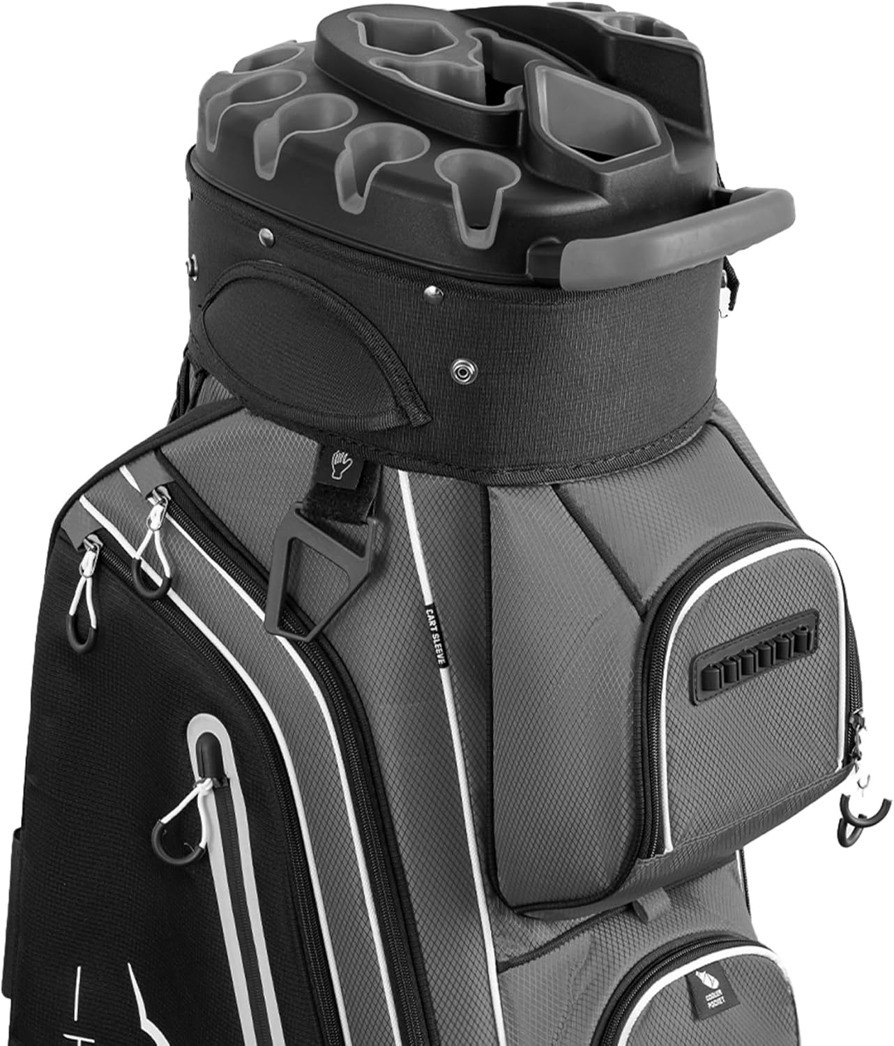 Sac de golf chariot Pro 14 compartiments avec compartiments sur toute la longueur, sac de golf pour homme