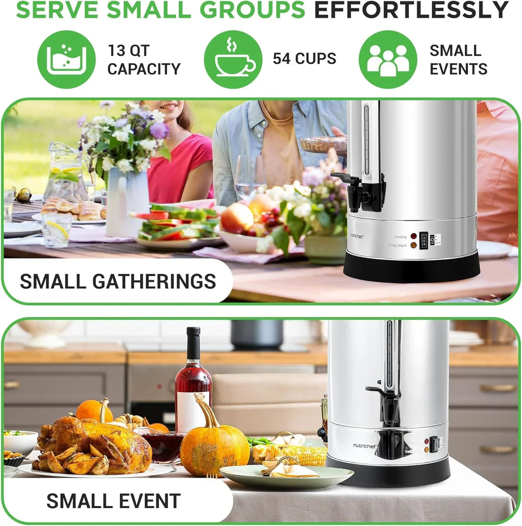 Chauffe-eau et distributeur d'eau chaude NutriChef, distributeur de boissons électrique 8 L