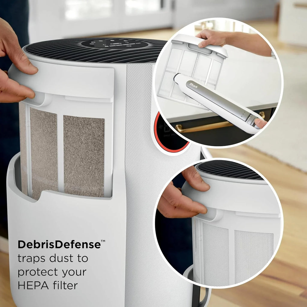 Purificateur d'air Compact Pro avec filtration HEPA longue durée, pour squames d'animaux, poussière, fumée, allergènes, jusqu'à 250 pi².