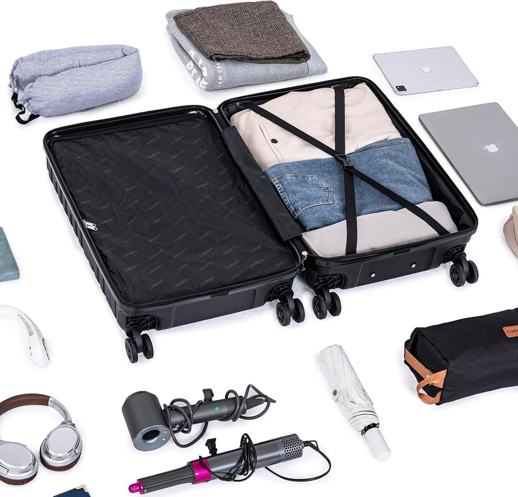 Ensemble de 5 bagages à roulettes, valise rigide en ABS avec roulettes pivotantes