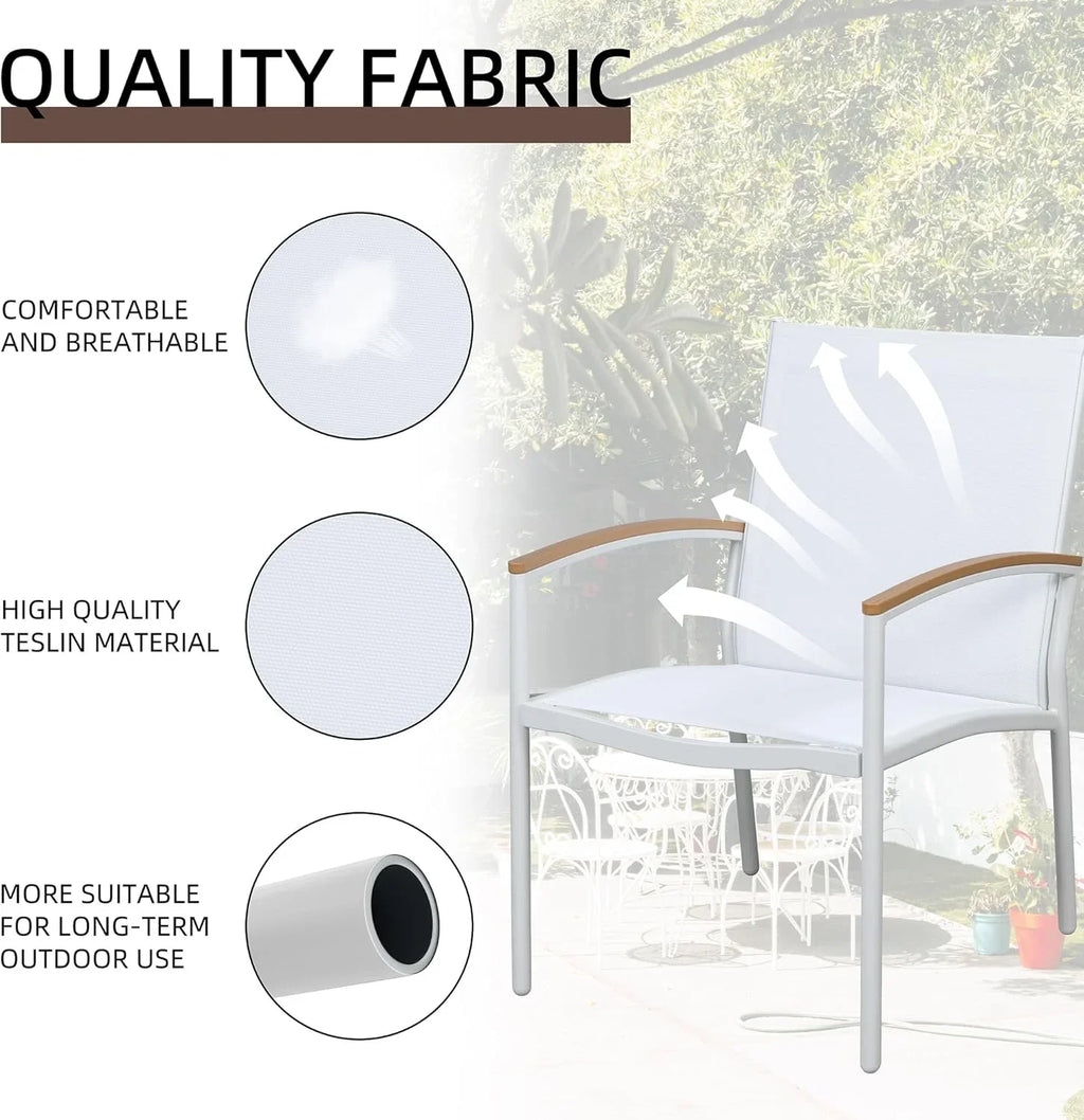 Ensemble bistro de patio 3 pièces Shintenchi Ensemble bistro de réception en tissu