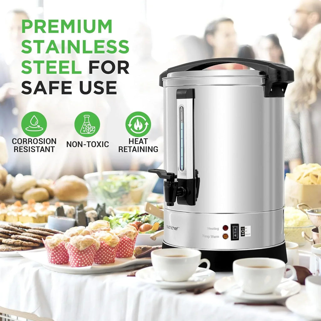 Chauffe-eau et distributeur d'eau chaude NutriChef, distributeur de boissons électrique 8 L