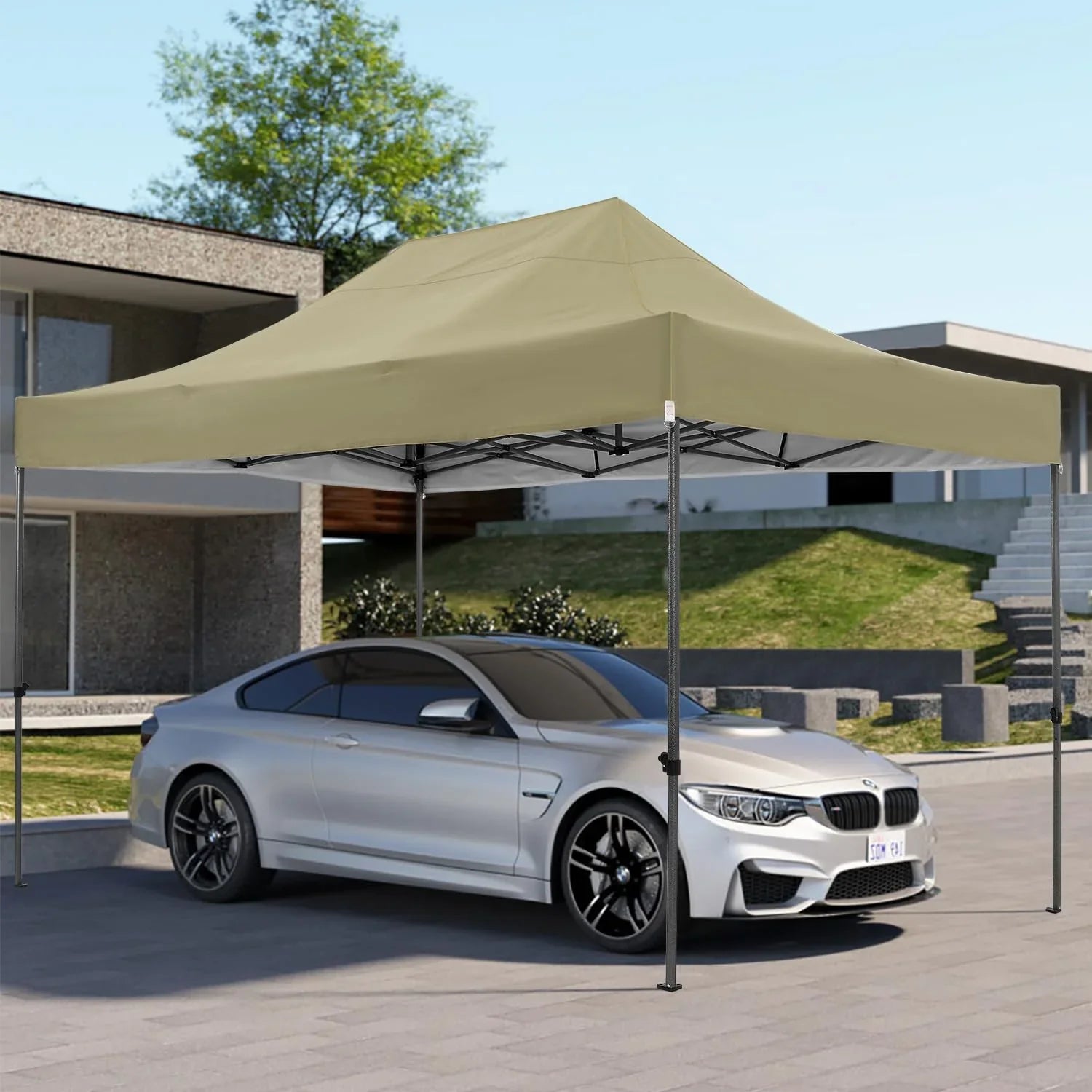 Tente pop-up robuste COBIZI 10x20 avec 6 parois latérales, facile à installer