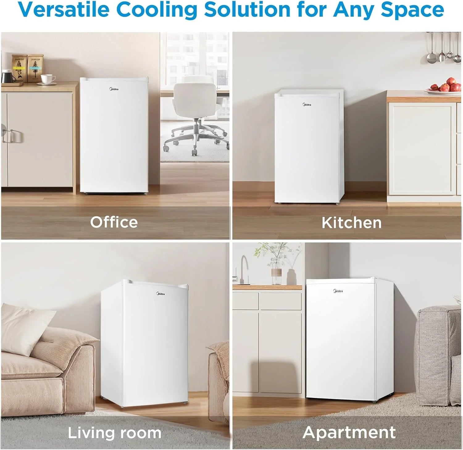 Congélateur vertical grand format noir 3,0 pieds cubes