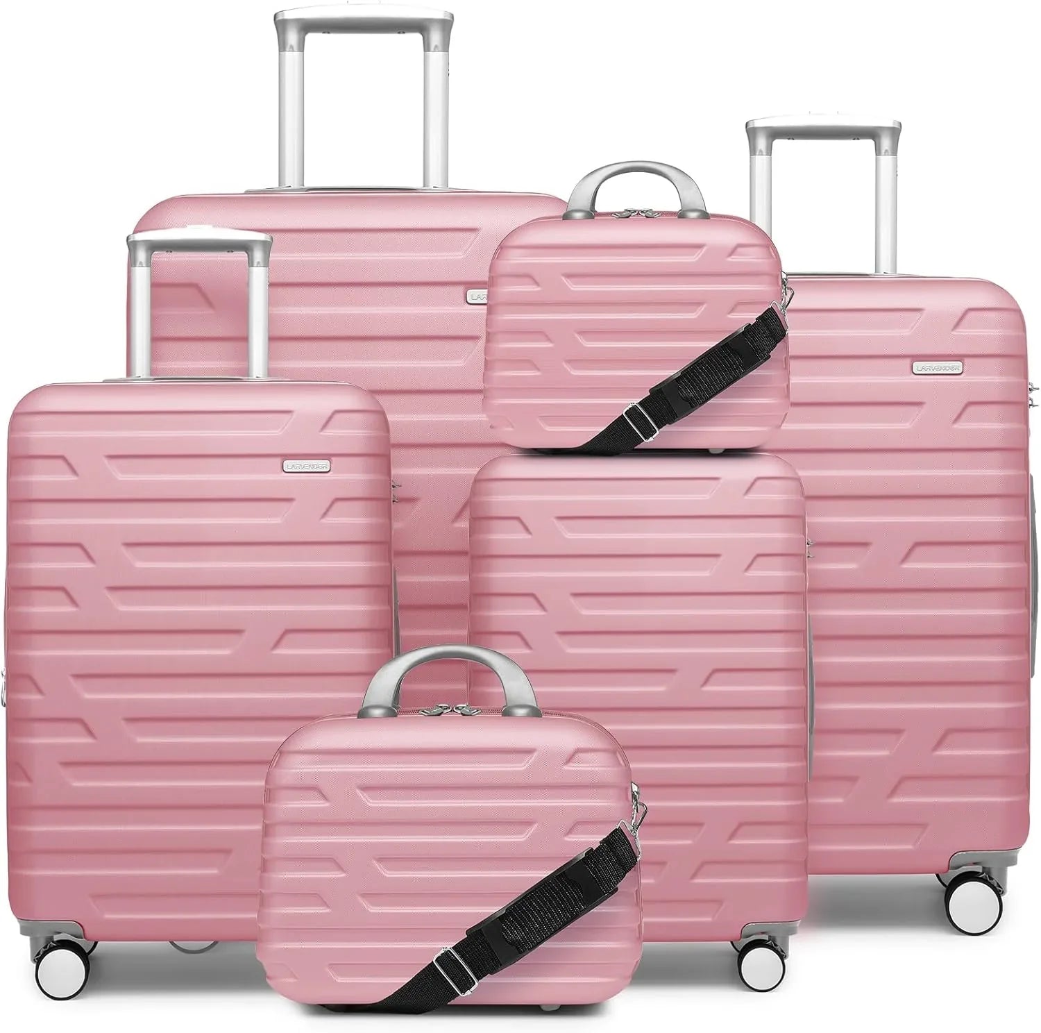 Ensemble de bagages à main légers et extensibles à coque rigide de 6 pièces