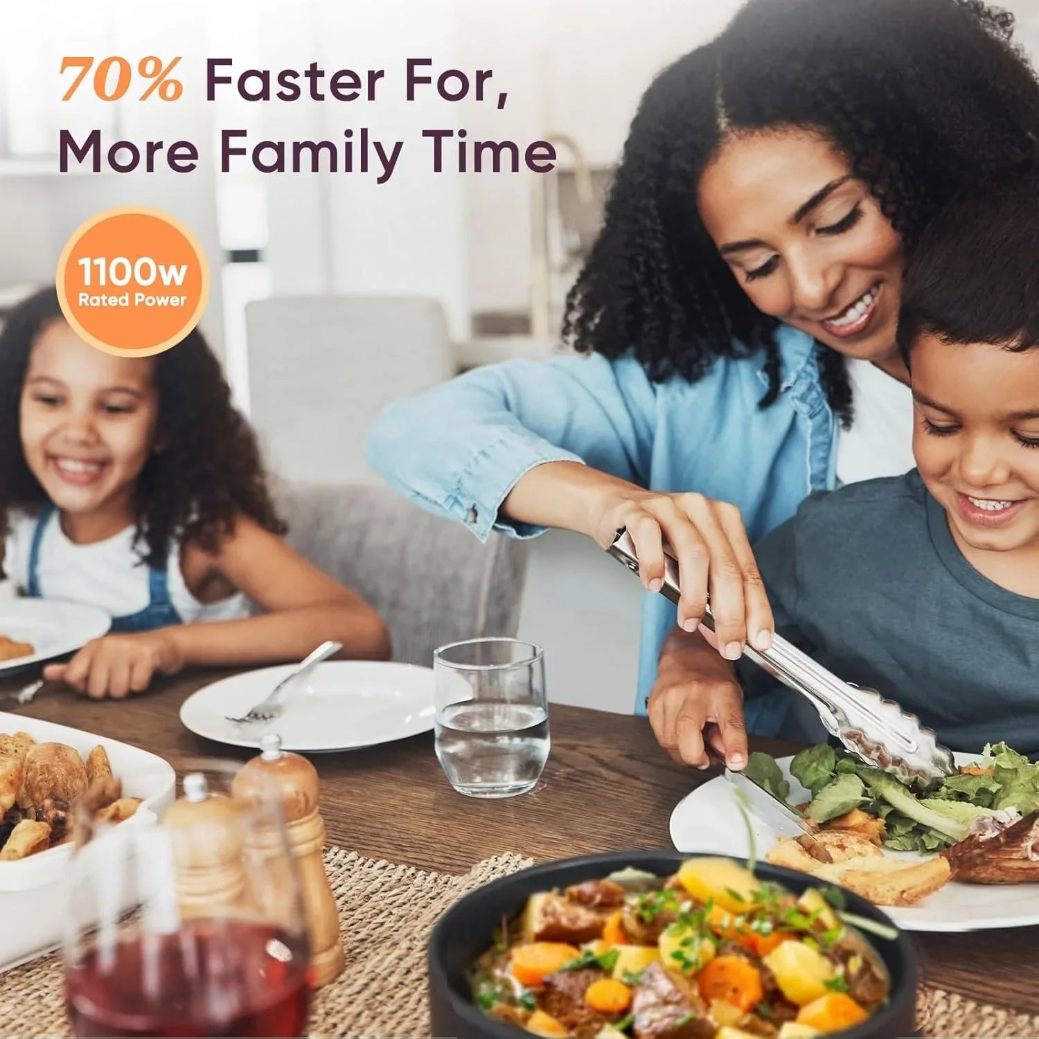 Autocuiseur multifonction en acier inoxydable COSORI de 6 litres avec pot intérieur en céramique pour le riz, la cuisson lente, la cuisson sous vide et les sautés