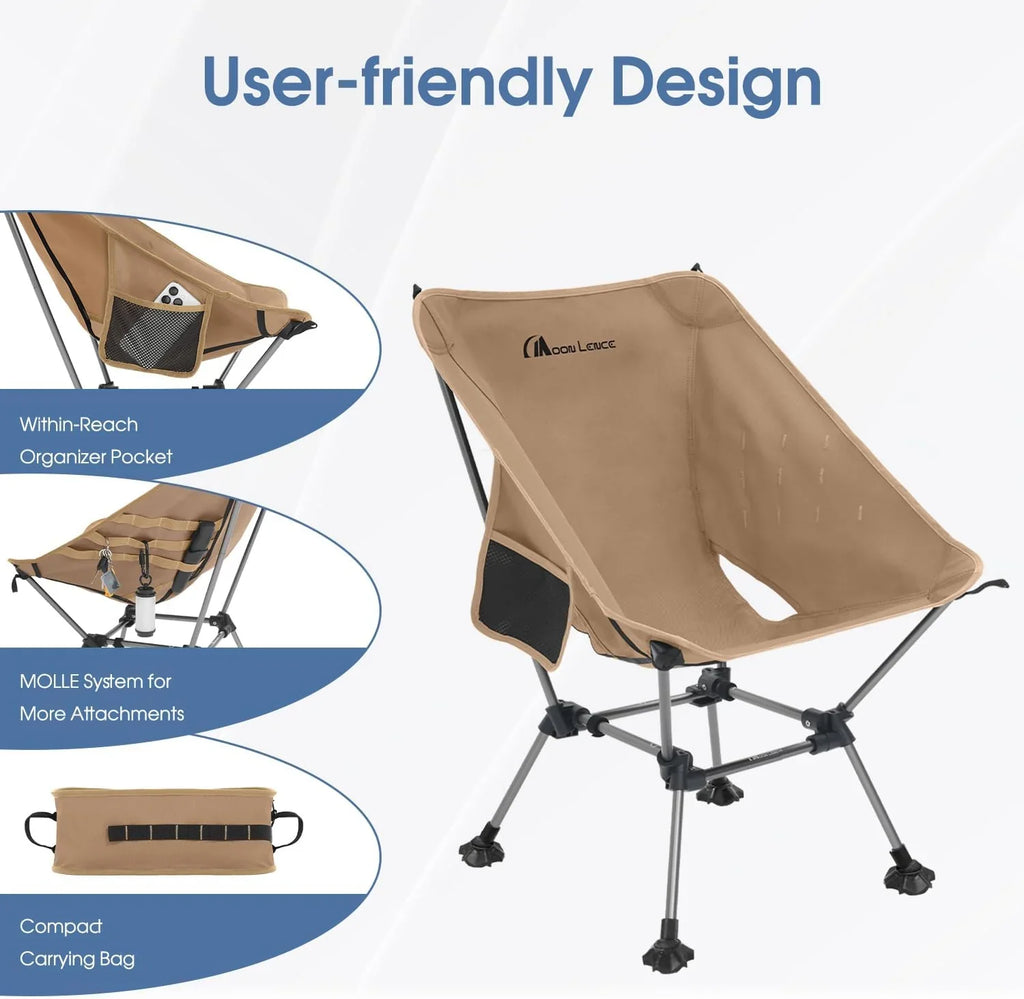 Chaise de camping portable et chaise pliante pour la randonnée et la randonnée