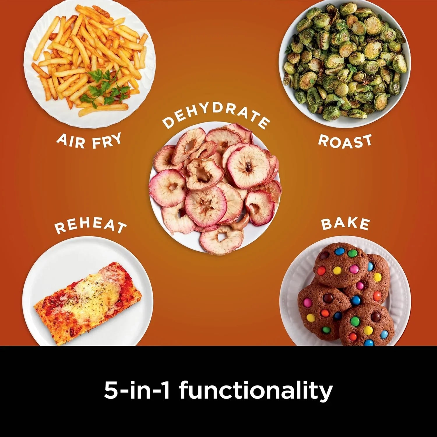 Friteuse à air Ninja Air Fryer Pro 5 pintes 4 en 1 qui fait frire, cuire, réchauffer et déshydrater à l'air