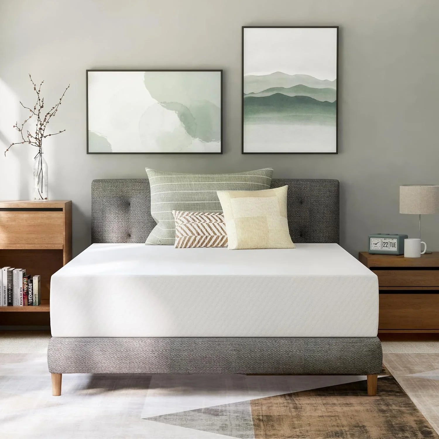 Matelas en mousse à mémoire de forme GAESTE de 8 pouces, entièrement rafraîchissant, matelas dans une boîte