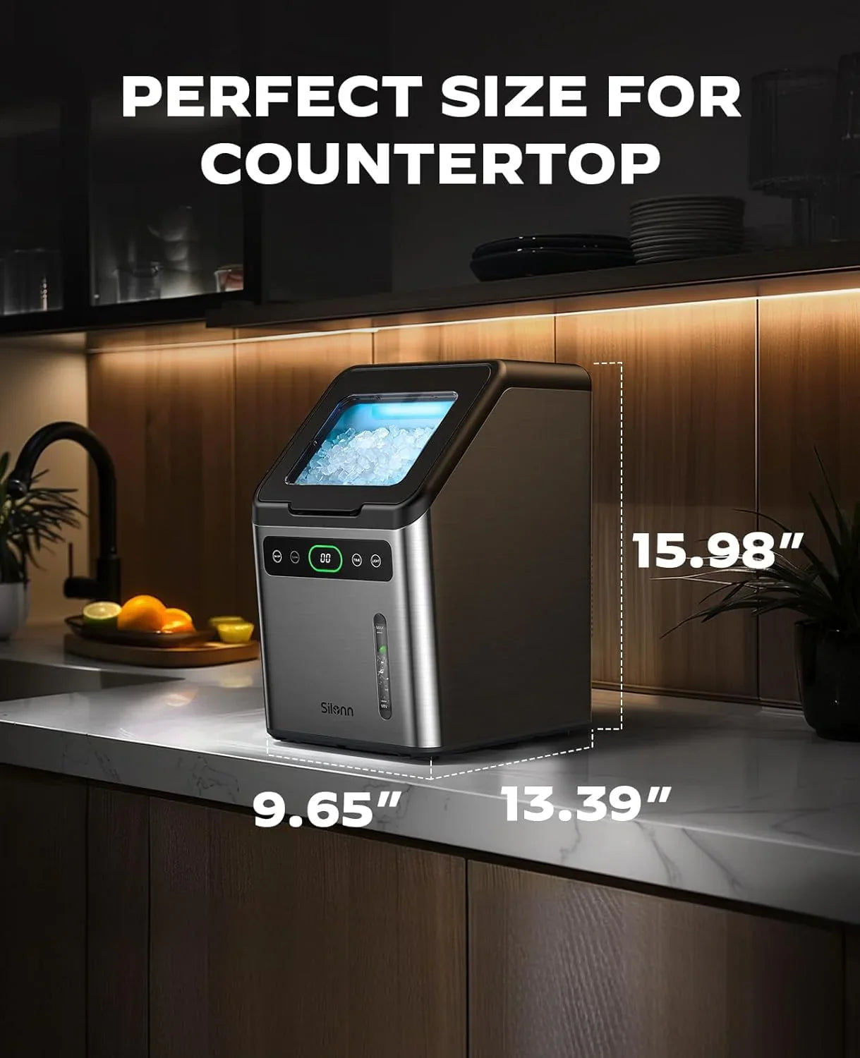 Machine à glace à mâcher Silonn avec fonction autonettoyante