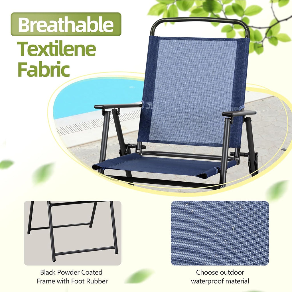 Ensemble table et chaises de salle à manger pliantes Vongrasig 6 pièces