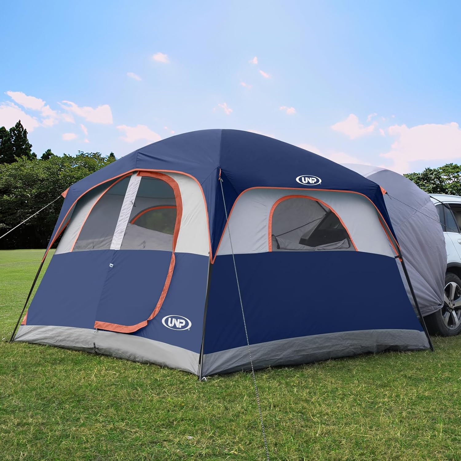 Tente SUV pour camping, tente hayon SUV 6 personnes - Installation facile avec double toit