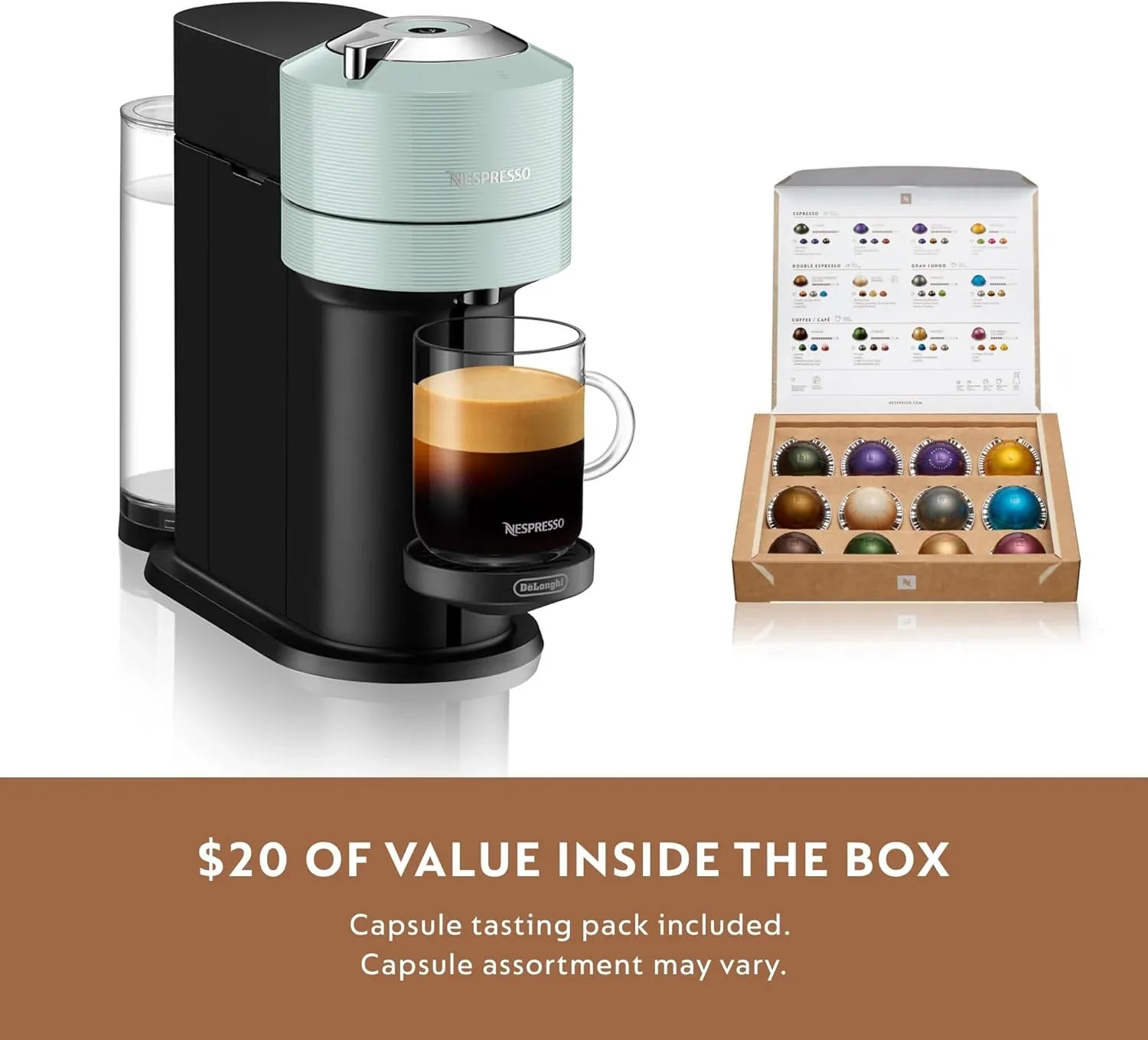 Nespresso Vertuo Next de De’Longhi – Machine à café et expresso blanche