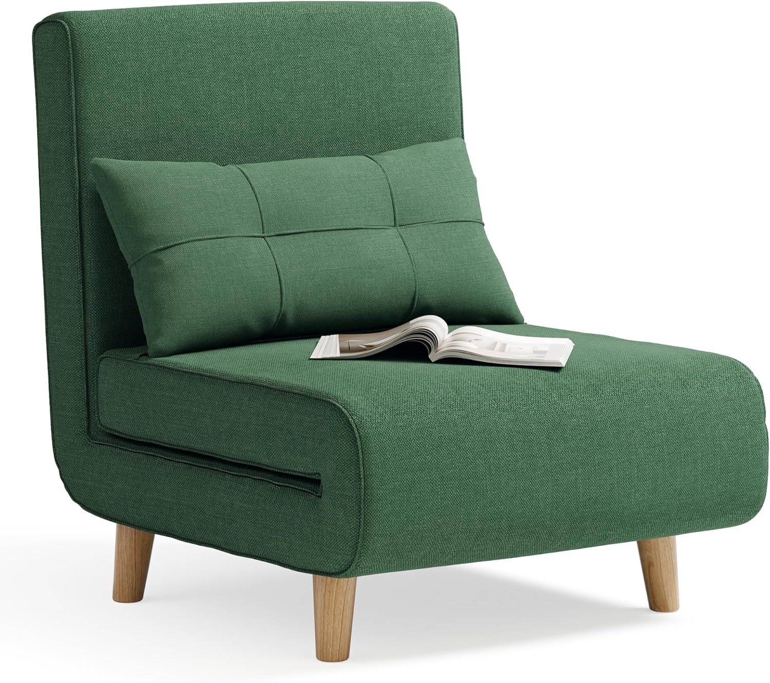 Fauteuil-lit 3 en 1, canapé-lit futon convertible avec dossier réglable