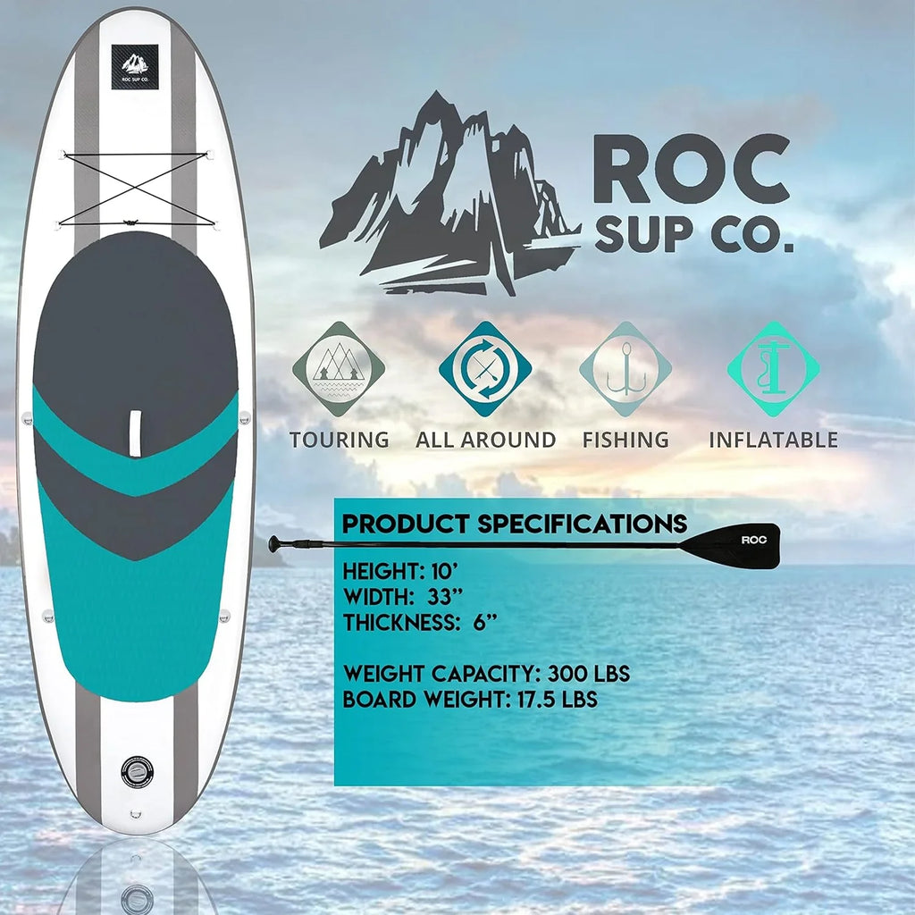 Planche de stand-up paddle gonflable ROC, accessoires de planche SUP paddle de haute qualité