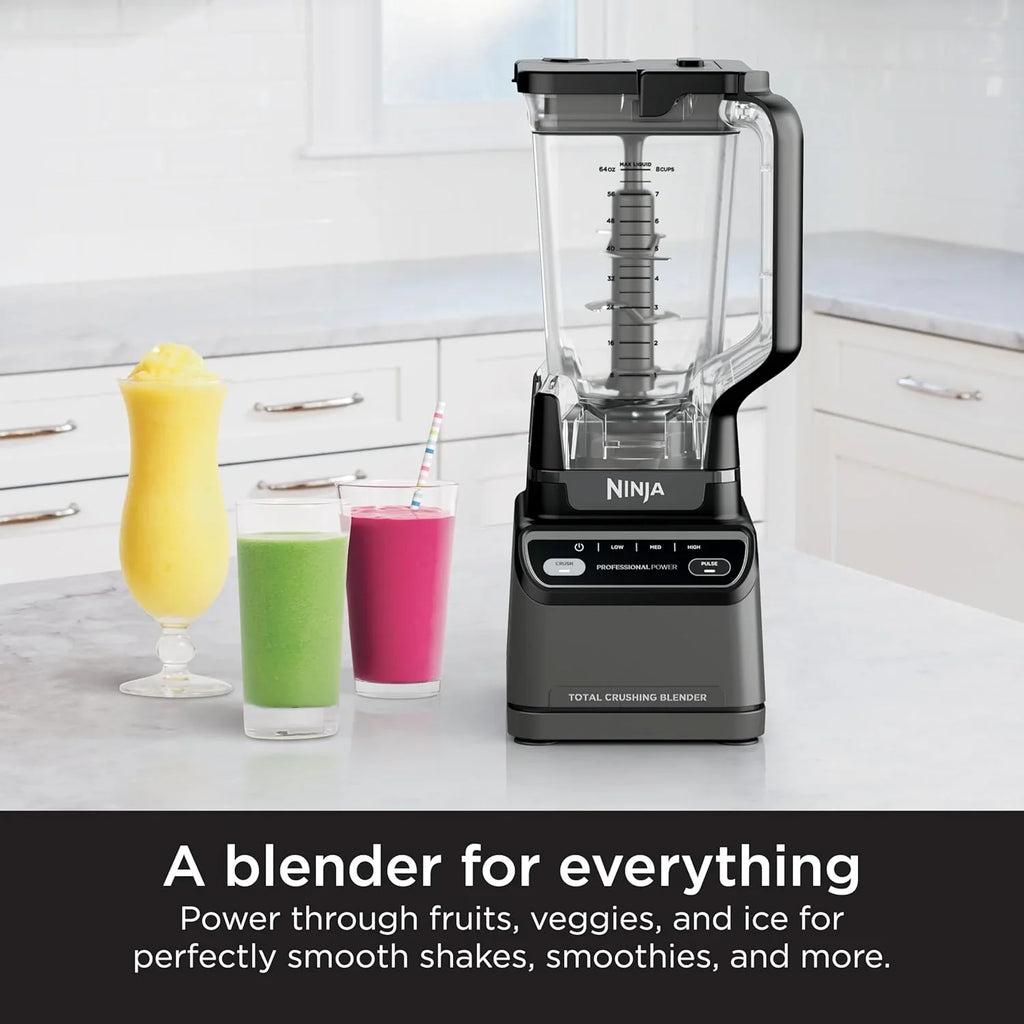 Mixeur compact professionnel Ninja BL660, 1 100 W, 3 fonctions, idéal pour les boissons glacées, les smoothies, les sauces et bien plus encore.